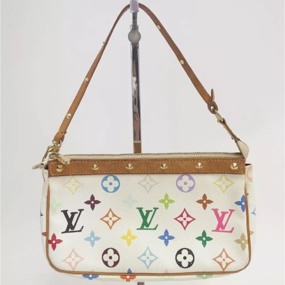 Louis Vuitton Handbags - LOUIS VUITTON Murakami Pochette Accessoires Bag White Vintage Y2K RARE